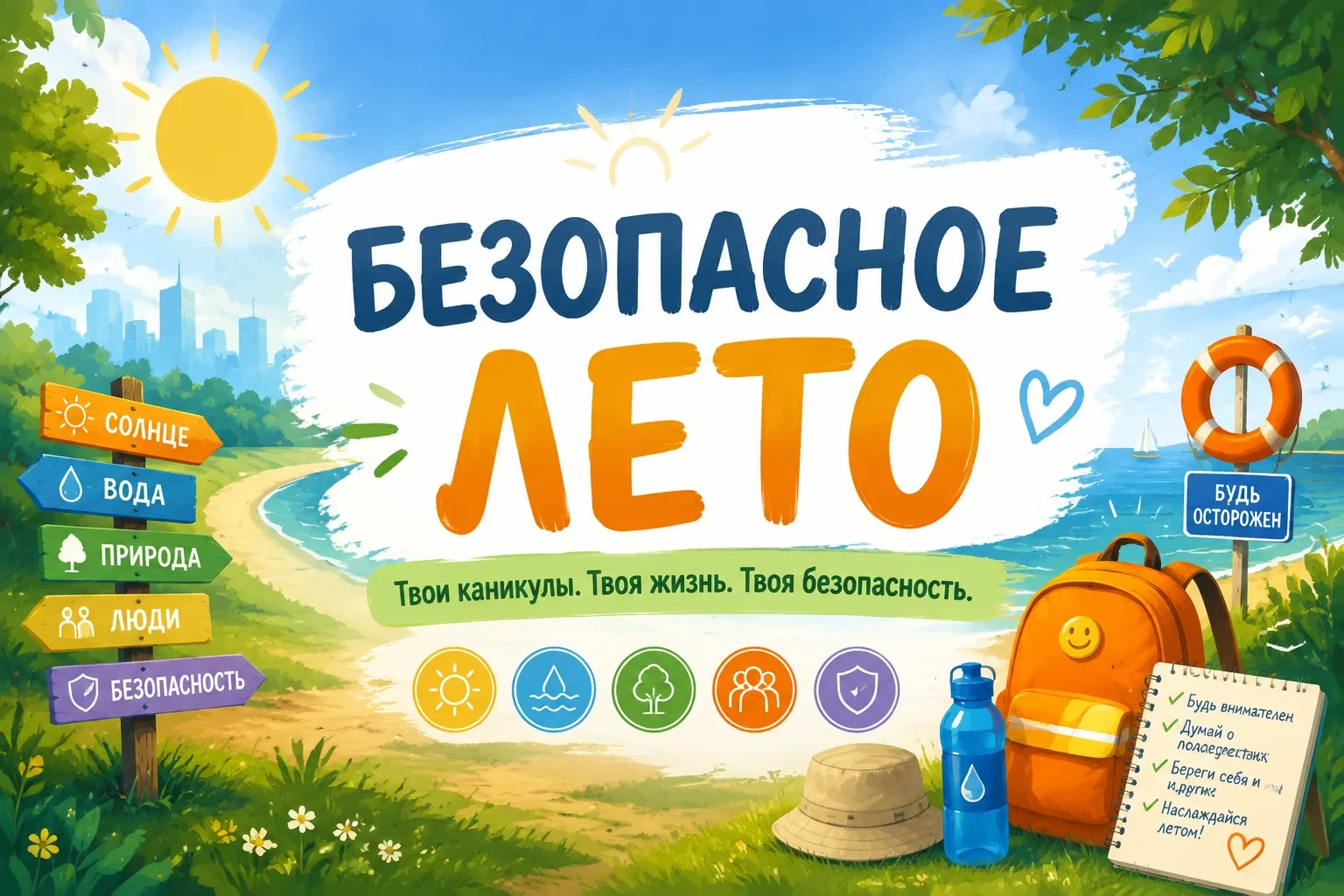 Безопасное лето
Выпуск 8: «Лес и пикник. Как не заблудиться и не устроить пожар»

Краткое напоминани