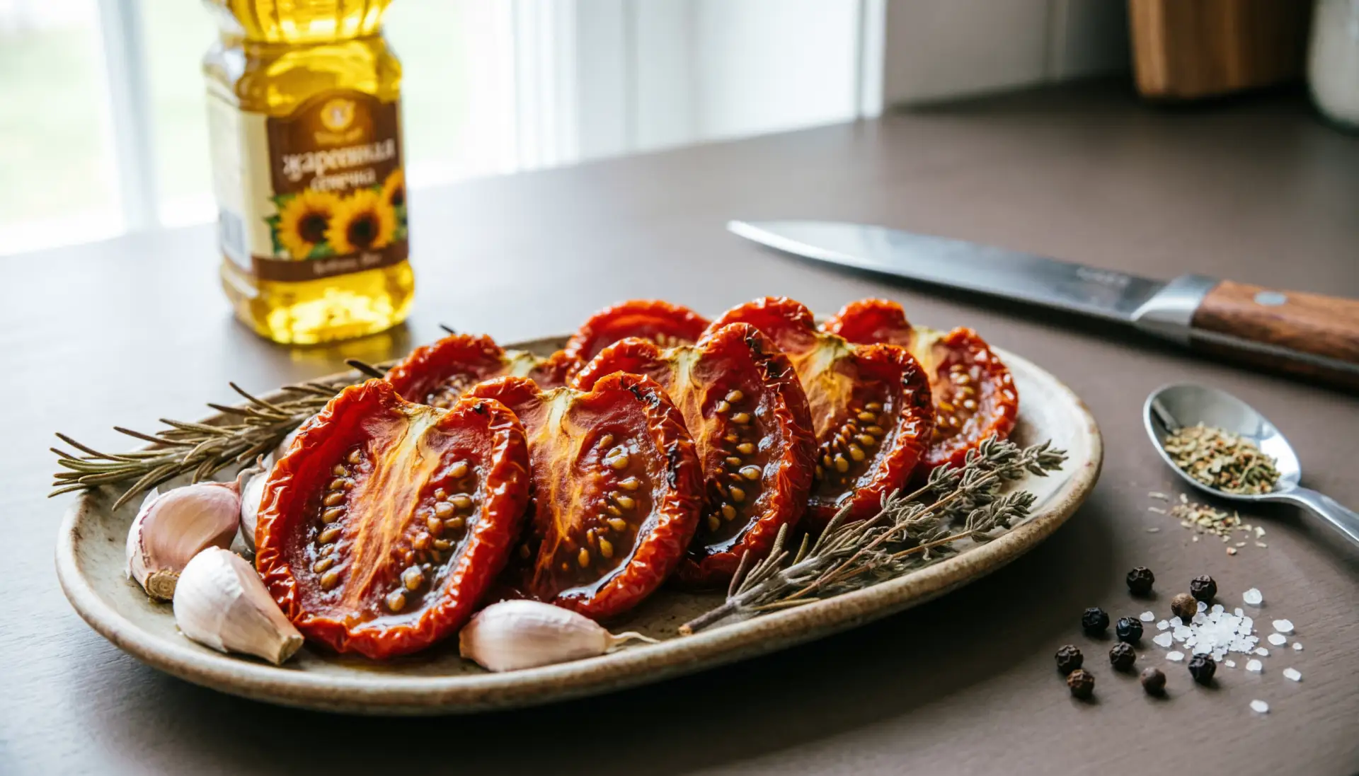 Вяленые томаты на зиму 🍅🧄