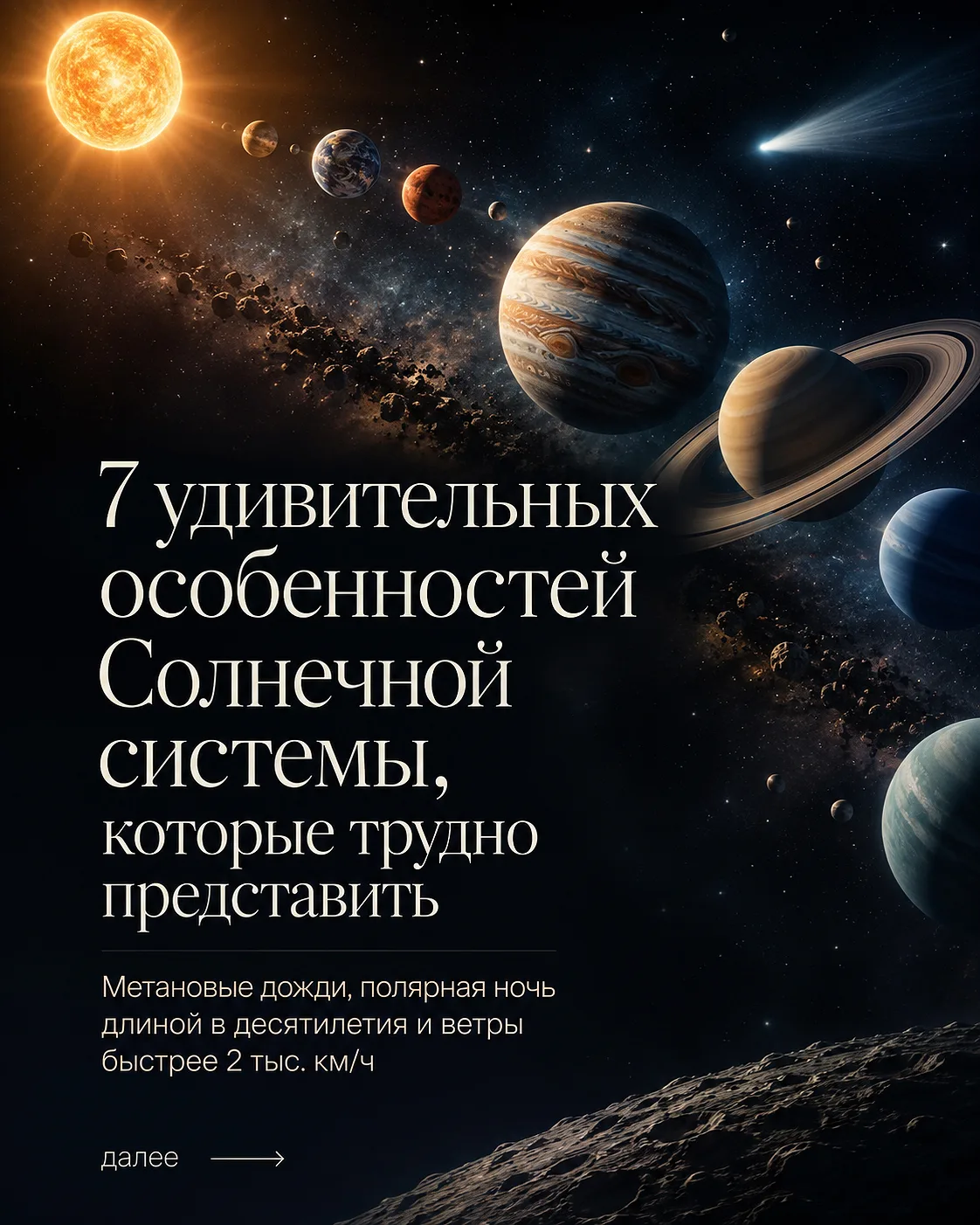 7 странностей Солнечной системы, в которые трудно поверить