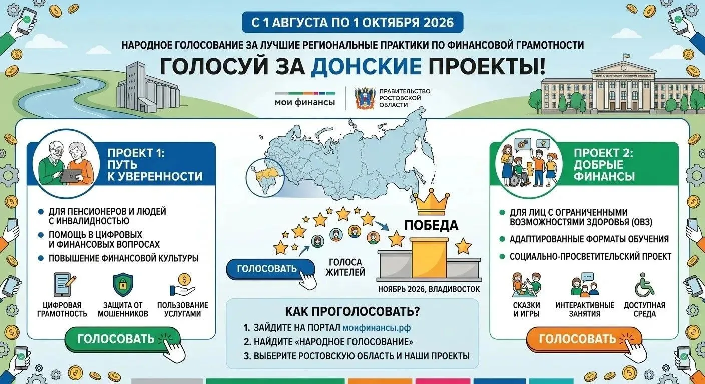 С 1 августа по 1 октября 2026 года на портале «Мои финансы» проходит народное голосован...