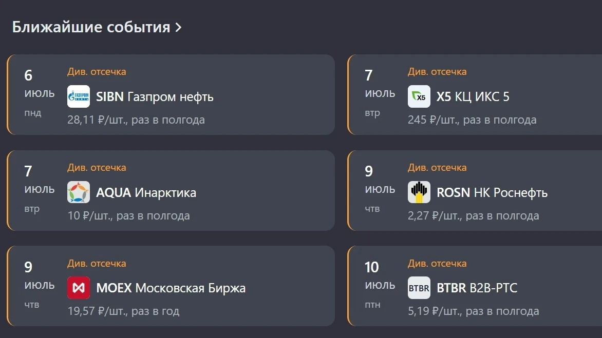 Прекрасная пора
---------------------------
...должна была быть. 
Неделя в которую наступают дивиден