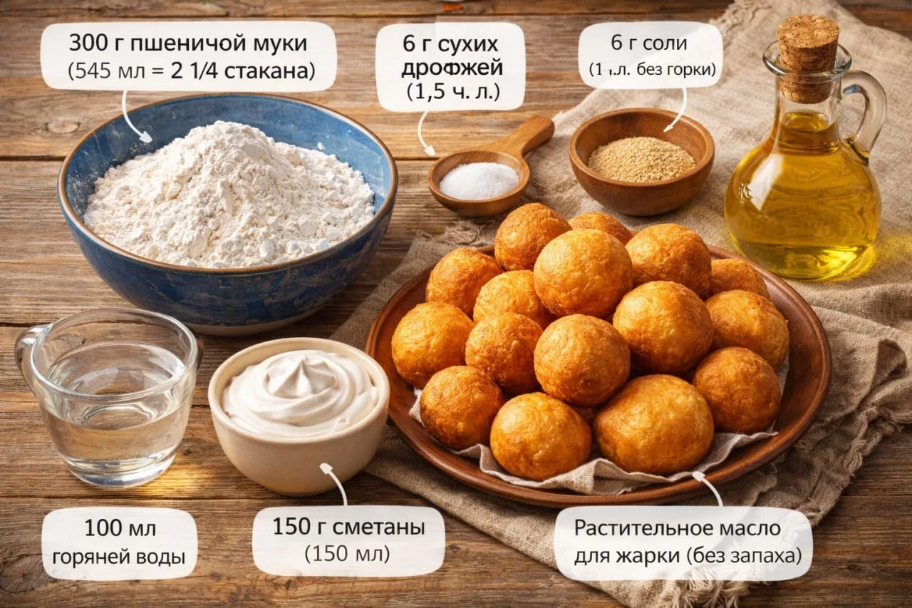 Колобок 😊

Приготовление 
🍴 8 порций
🕒 2 часа
Сложность 🌟🌟
Ингредиенты
300 г пшеничной муки (54