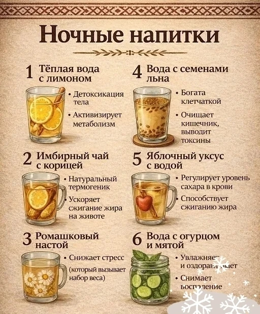 🌙 НОЧНЫЕ НАПИТКИ