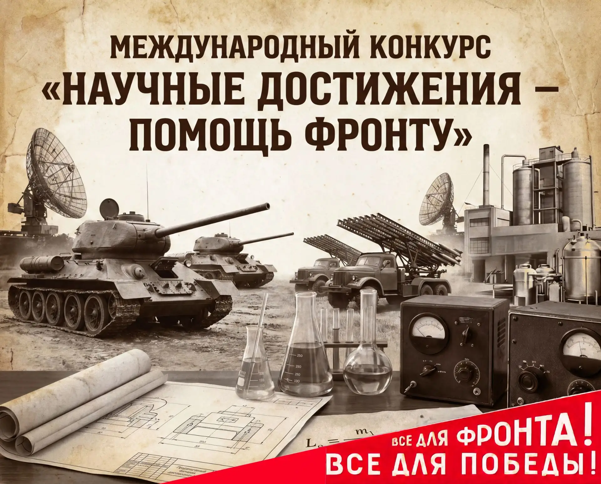 Международный конкурс «Научные достижения – помощь фронту» 
 
Научные достижения советских ученых в 