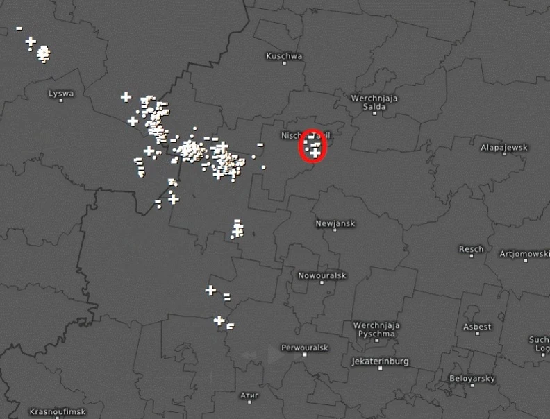 Торнадо, ударивший по Кушве, зародился в Нижнем Тагиле — в 18:06 на юго-востоке города началось форм