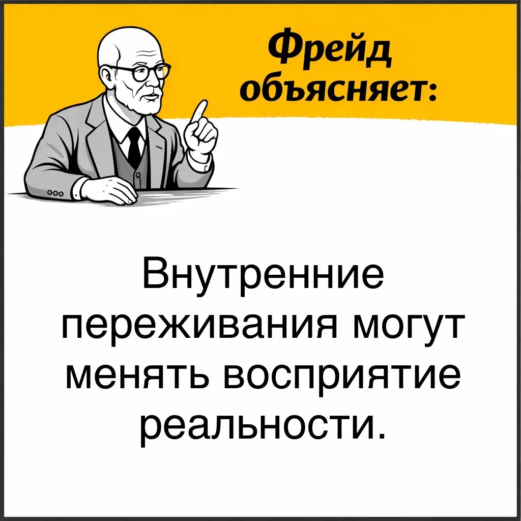 Фрейд описывает особый психический механизм, который часто встречается при неврозах.  Когда у челове
