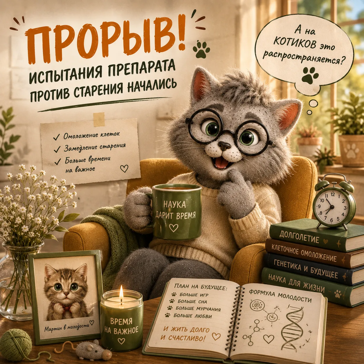 Привет, на связи кот Мартин. 🐾

Кажется, люди добрались до самого интересного.

В США впервые испыт