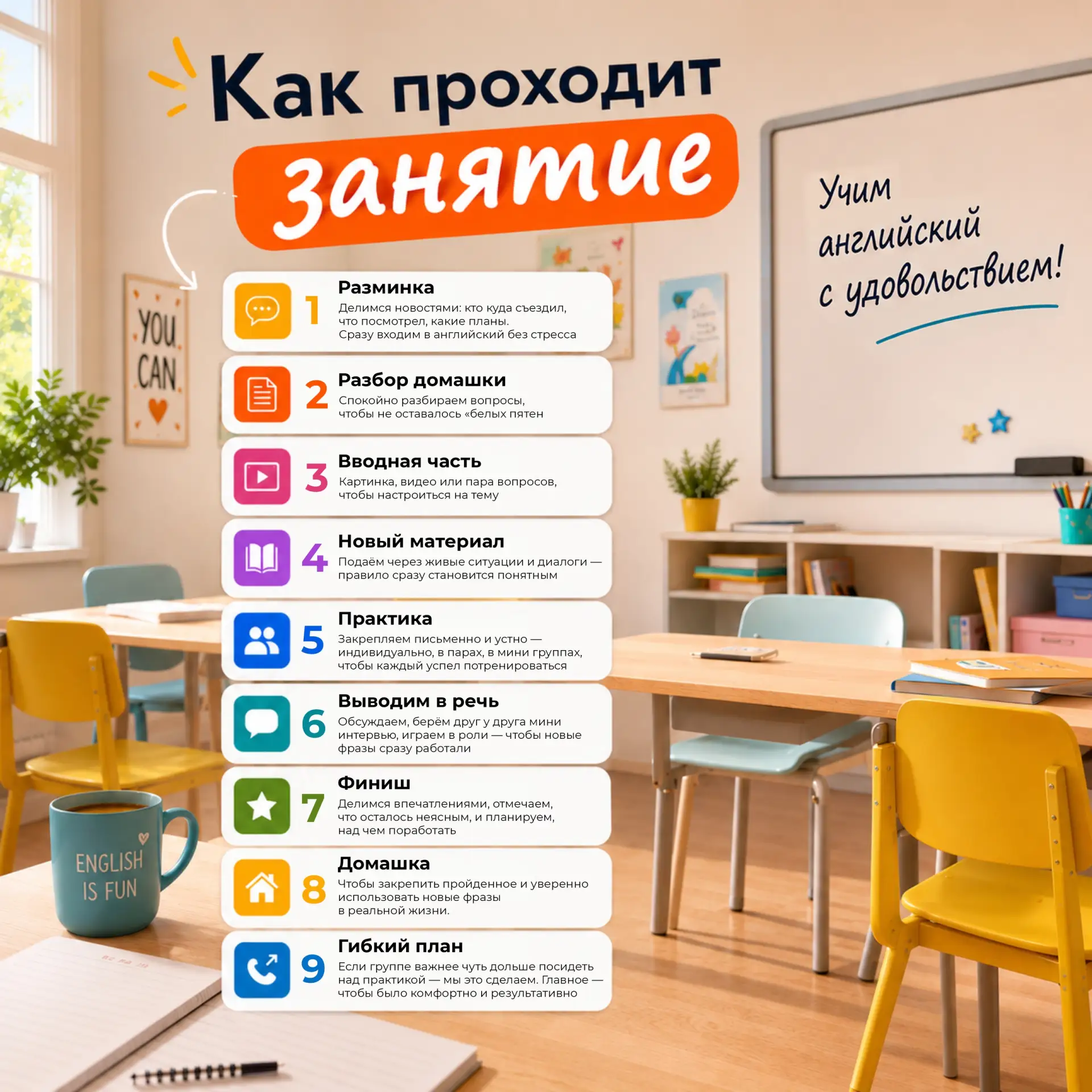😄 Пока вы думаете „надо бы начать английский“, мы в „Интерлингва“ уже расставили стуль...