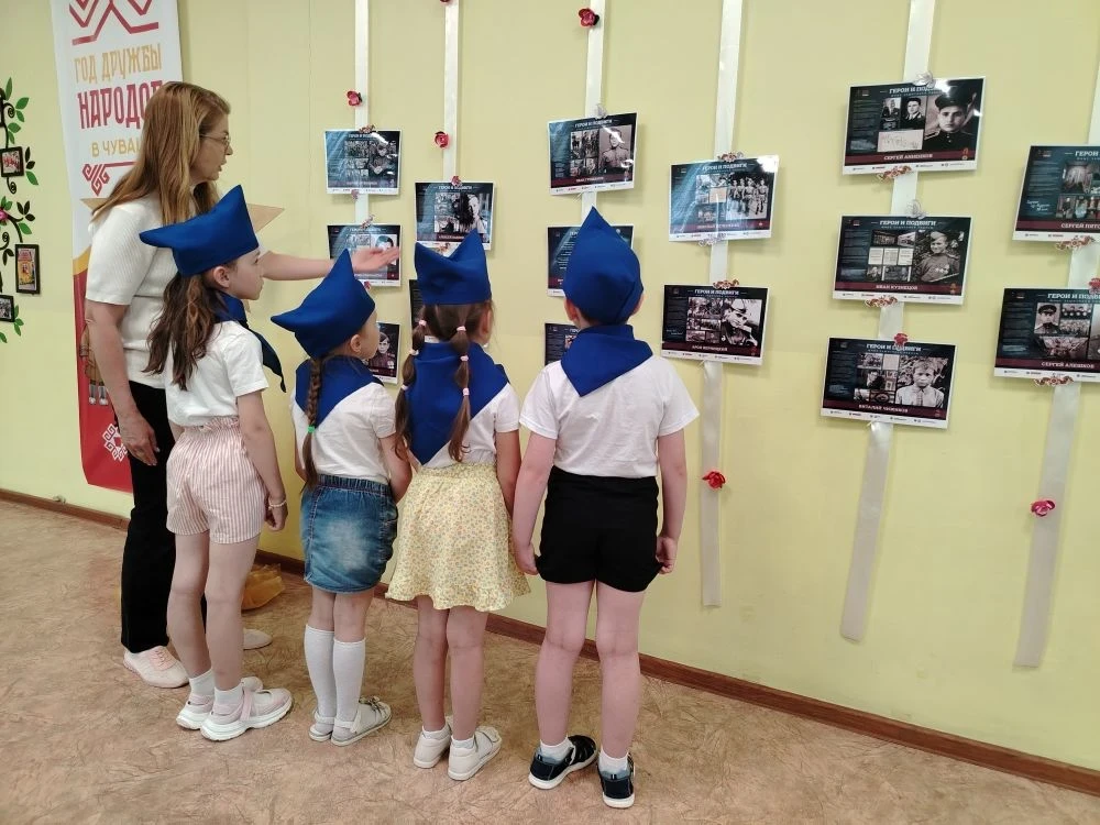 В детском саду прошла интересная и важная выставка, организованная Российским военно-историческим об