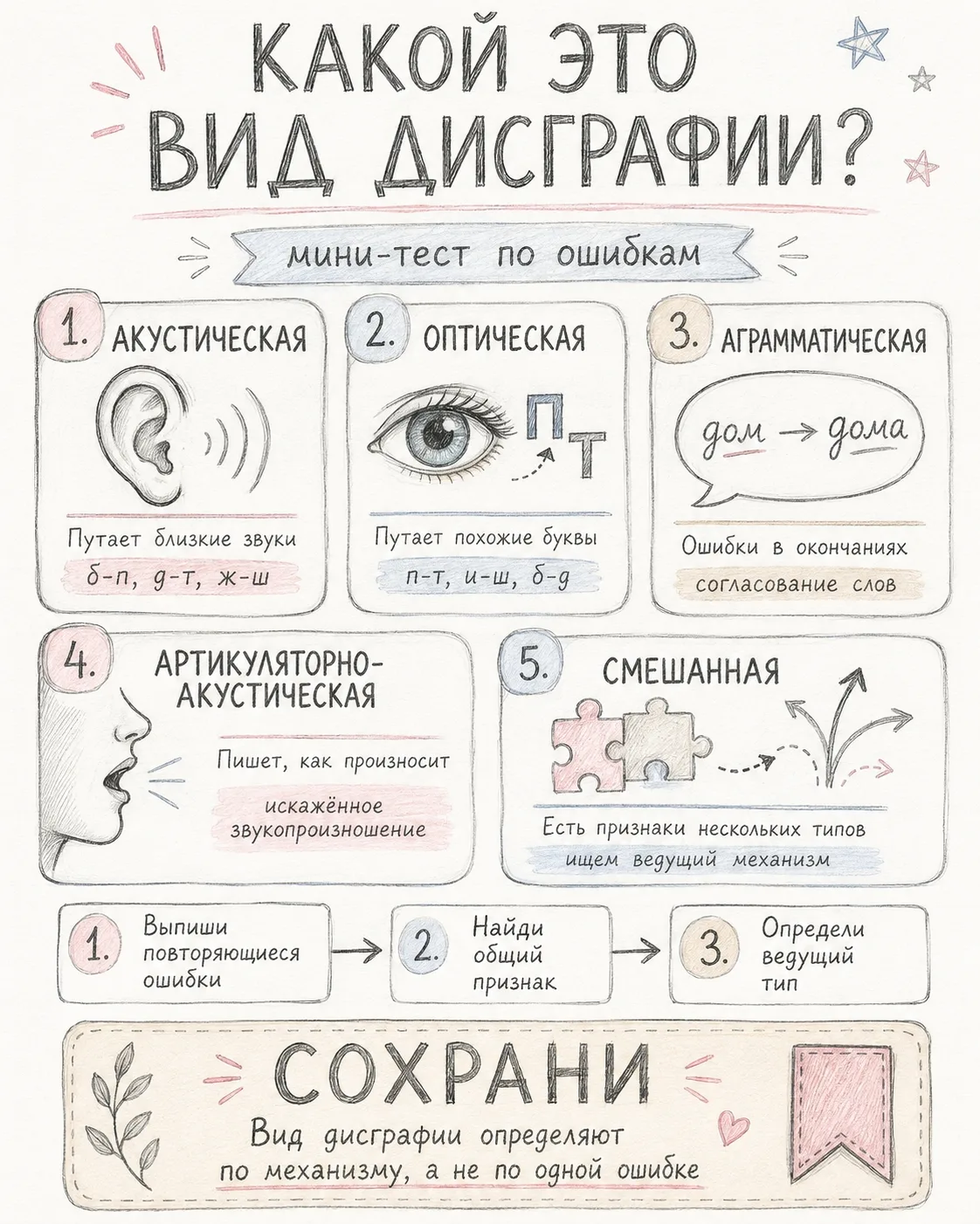Вы смотрите на ошибку в тетради и думаете: дисграфия? невнимательность? пробел в правил...