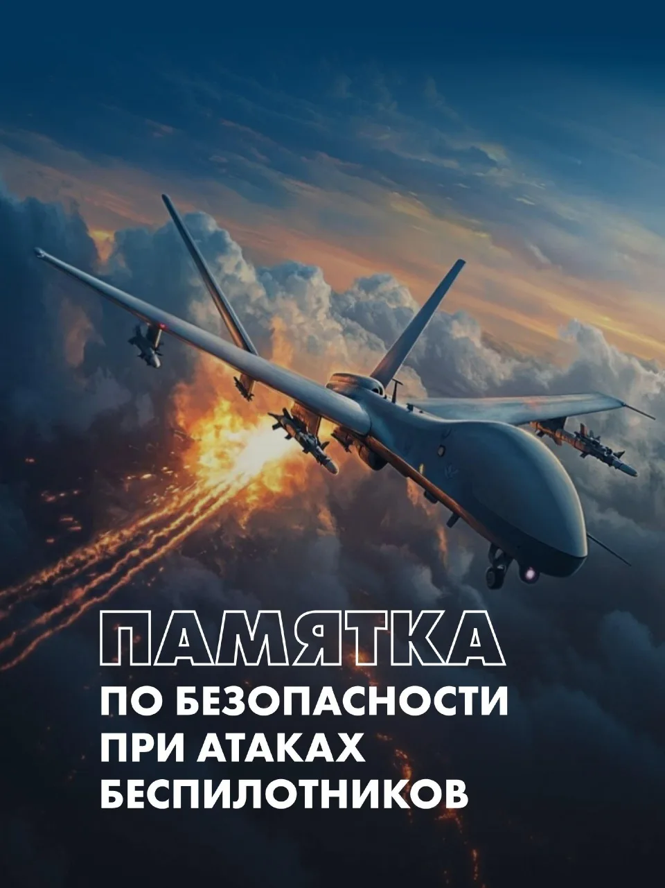 Памятка: по безопасности при атаках беспилотников