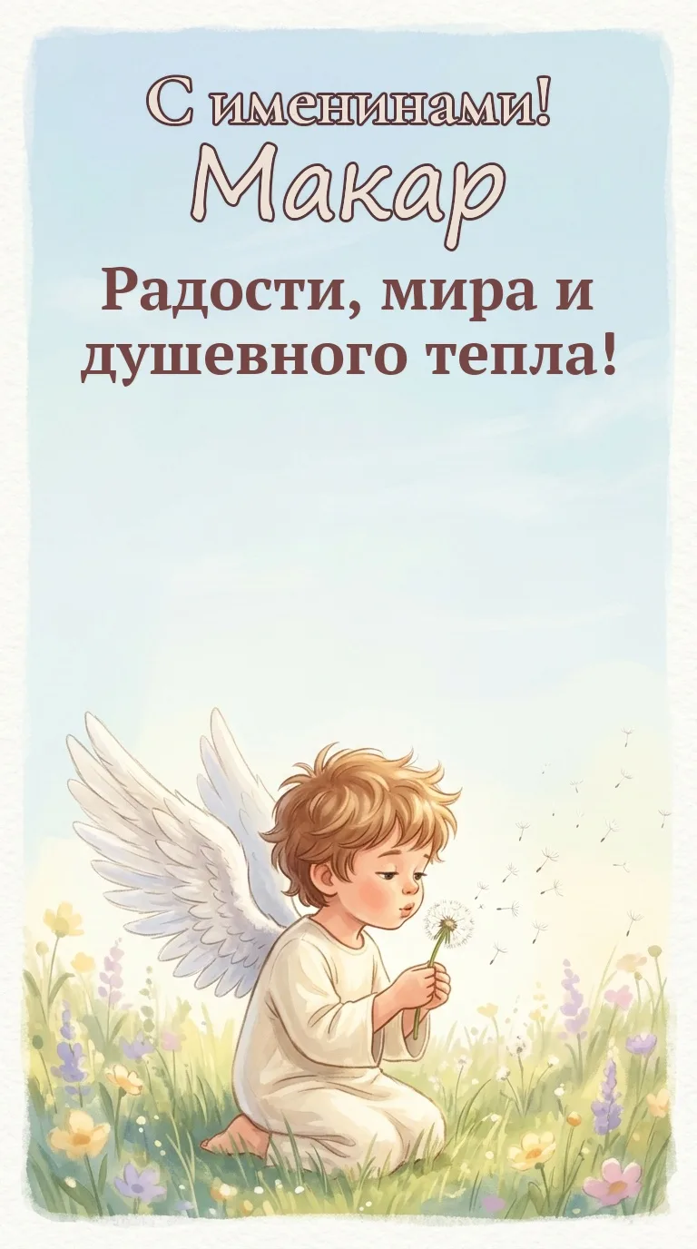 🤍 2 октября — Макар, пусть ангел хранит!