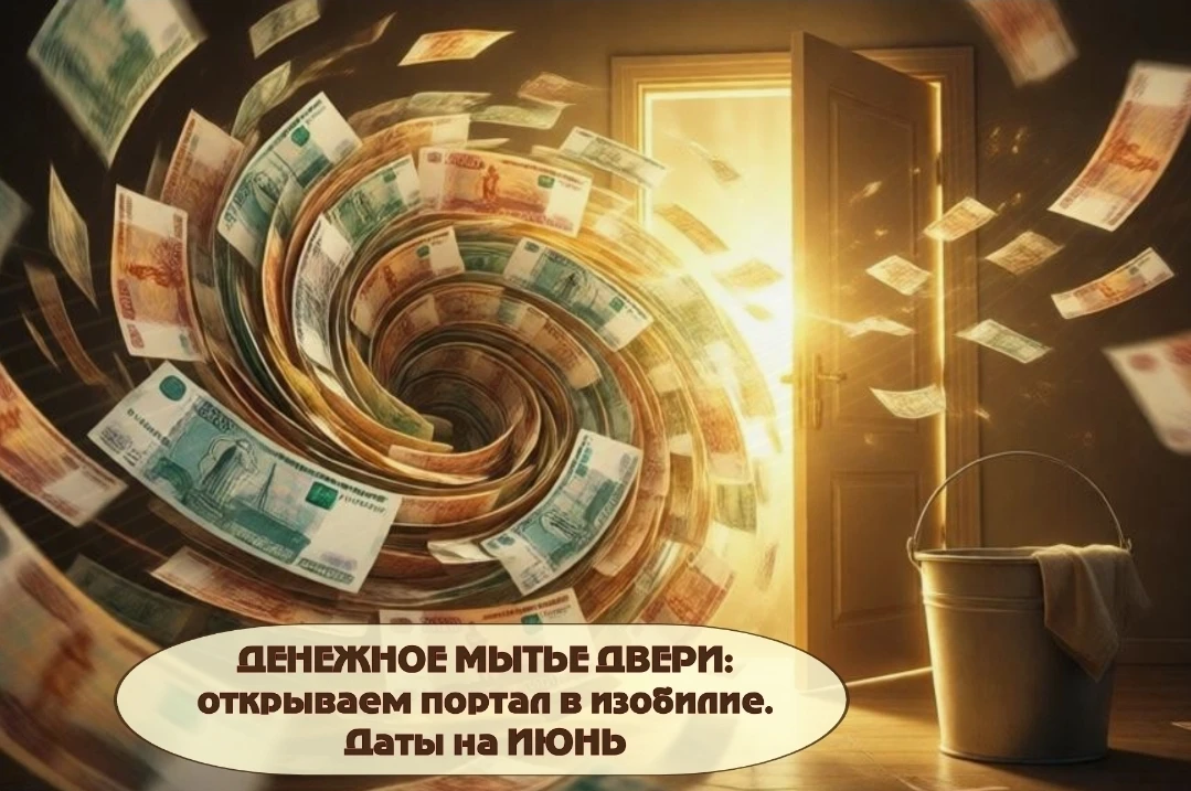 🚪✨ ДЕНЕЖНОЕ МЫТЬЕ ДВЕРИ: открываем портал в изобилие. Даты на ИЮНЬ 2026 💰
