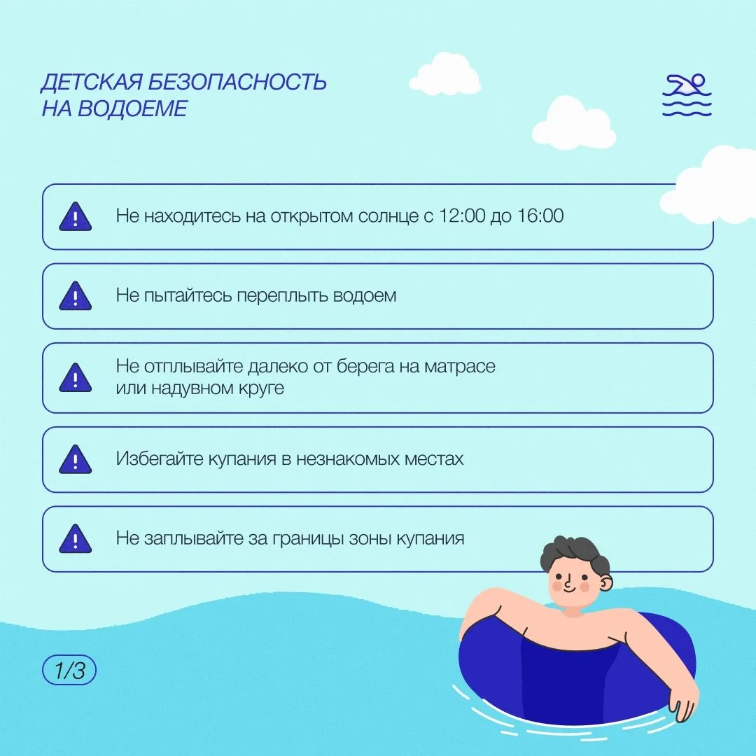 🌊 Безопасность детей у воды