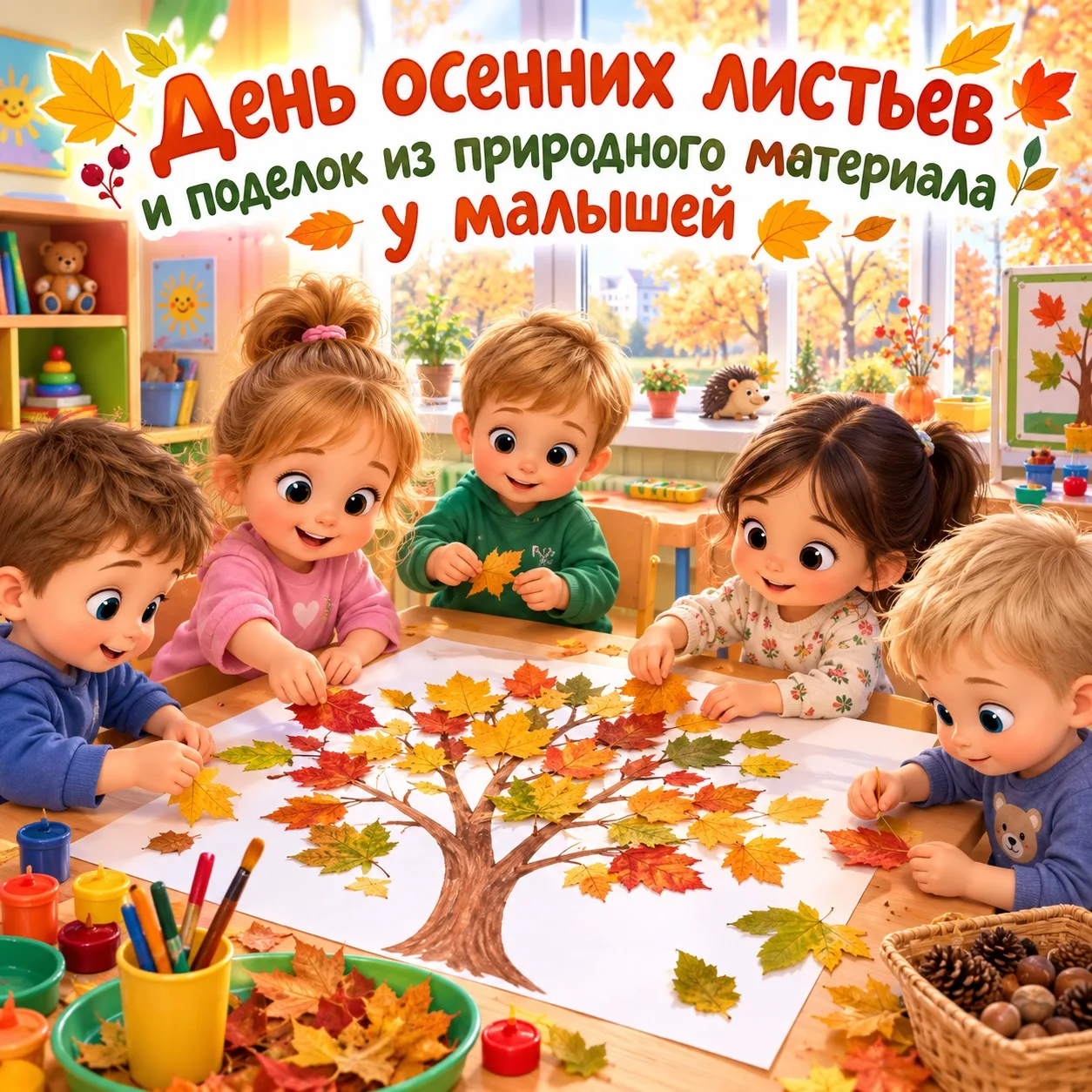 🍁 День осенних листьев и поделок из природного материала! 🍂