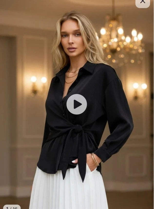 Блузка на запах офисная нарядная Perfecto!