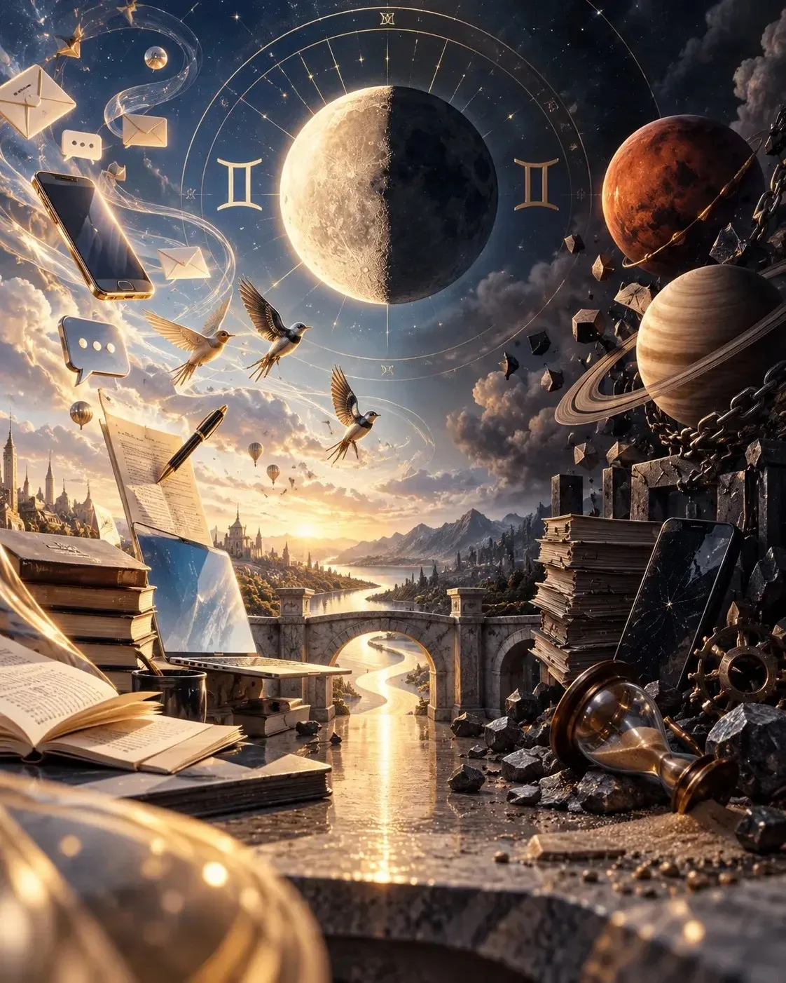 4 сентября. Луна в Близнецах ♊️ Это время, когда телефон чаще чем обычно разрывается от...