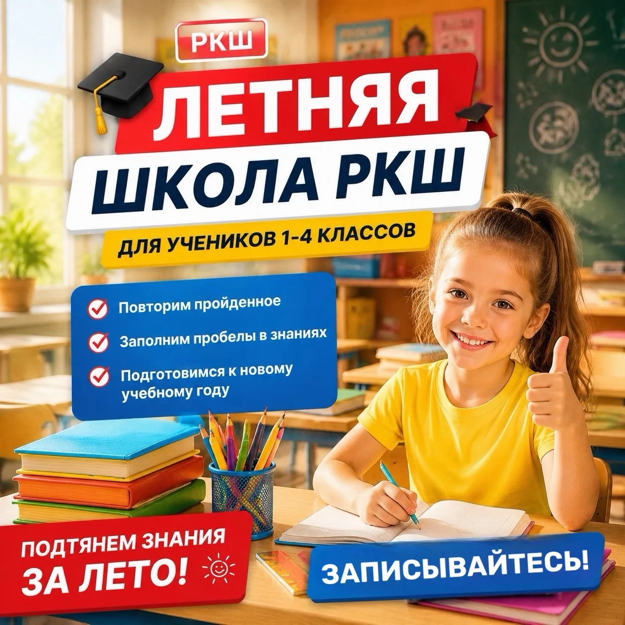Тем временем в нашем центре продолжаются занятия! 🎓
📚 Ведь лето — не повод забывать всё, что выучи