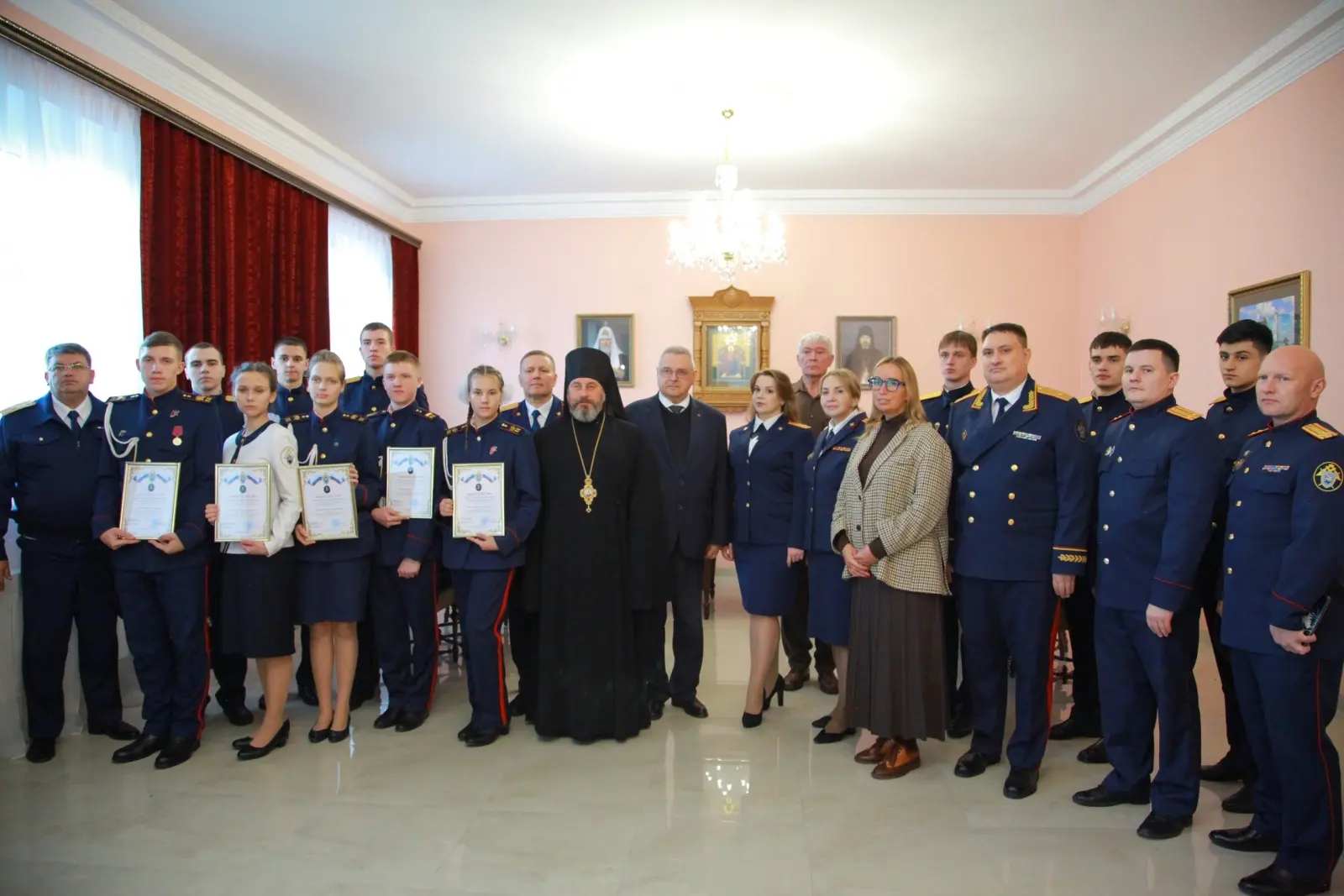 Кадеты Объединенного Санкт-Петербургского кадетского корпуса СК России имени Г.К. Жуков...