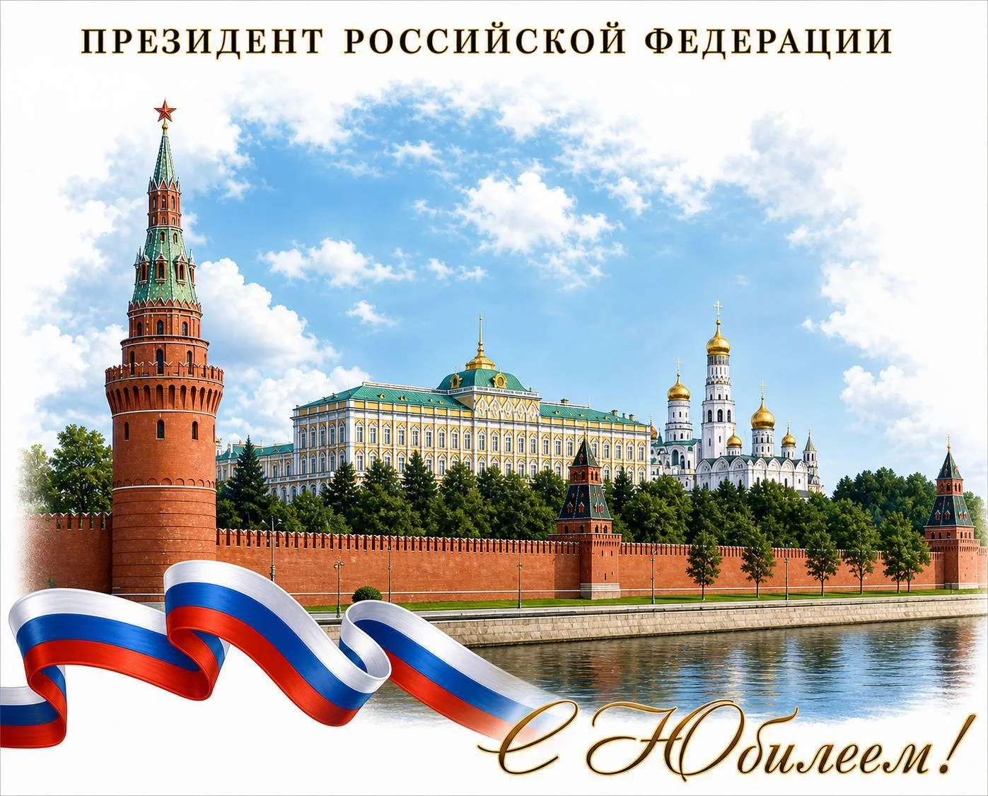 Персональное поздравление от Президента Российской Федерации Владимира Владимировича Пу...