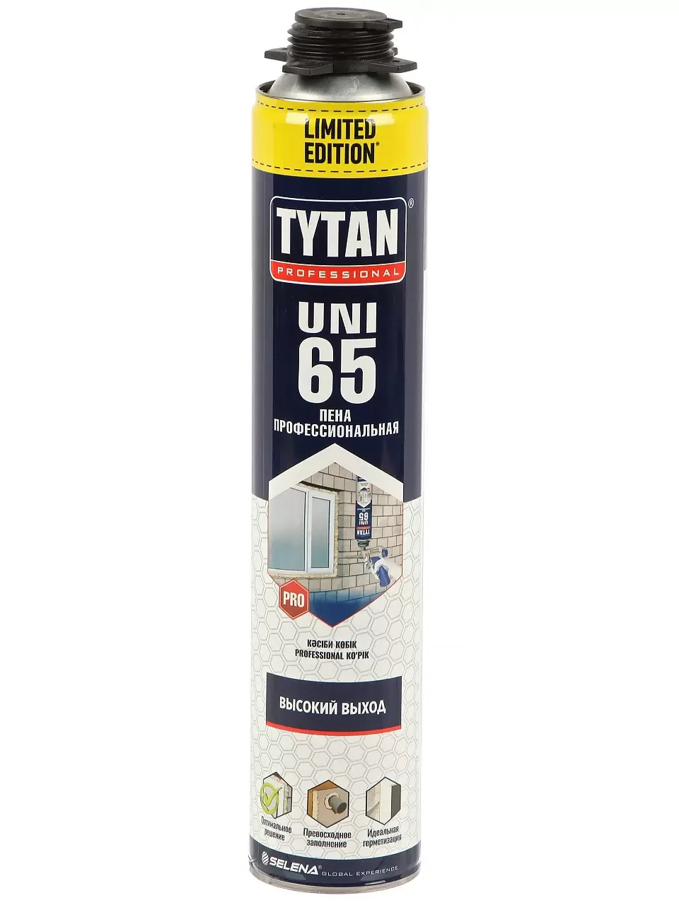 Пена монтажная Tytan Professional UNI 65 LIVITED EDITION профессиональная, летняя 750 мл.