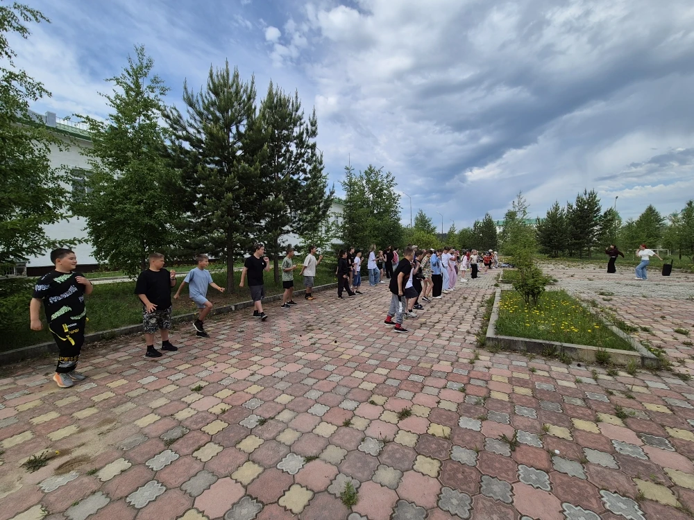 Сегодня, 15 июня, после бодрящей зарядки на свежем воздухе, детский оздоровительный лагерь "Детствор