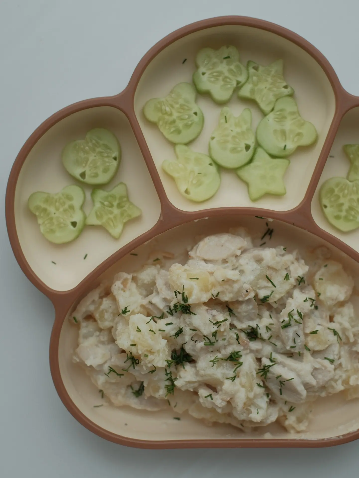 Картофель Карбонара (детский вариант)