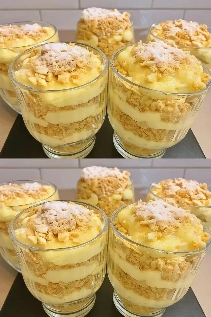 🍰 Ленивый «Наполеон» в стакане
