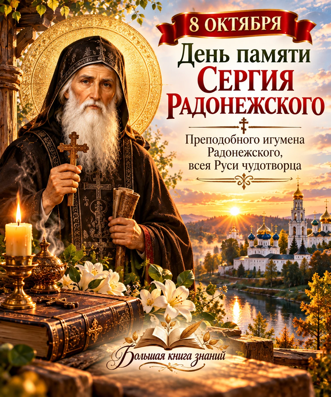 🙏 8 ОКТЯБРЯ — ДЕНЬ ПАМЯТИ СЕРГИЯ РАДОНЕЖСКОГО