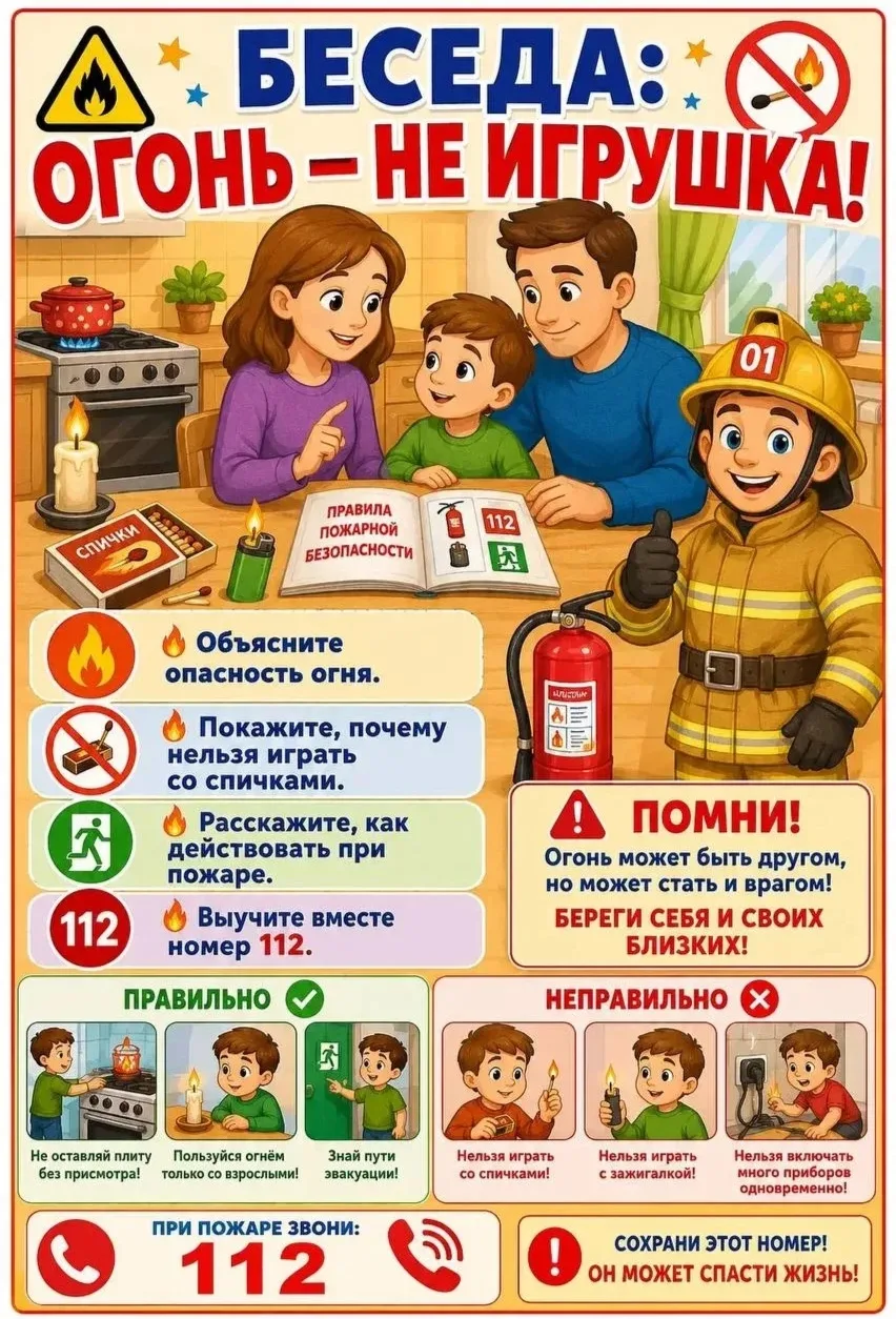 Огонь — не игрушка! 🔥❌

Яркий, тёплый и завораживающий... огонь обладает невероятной притягательной