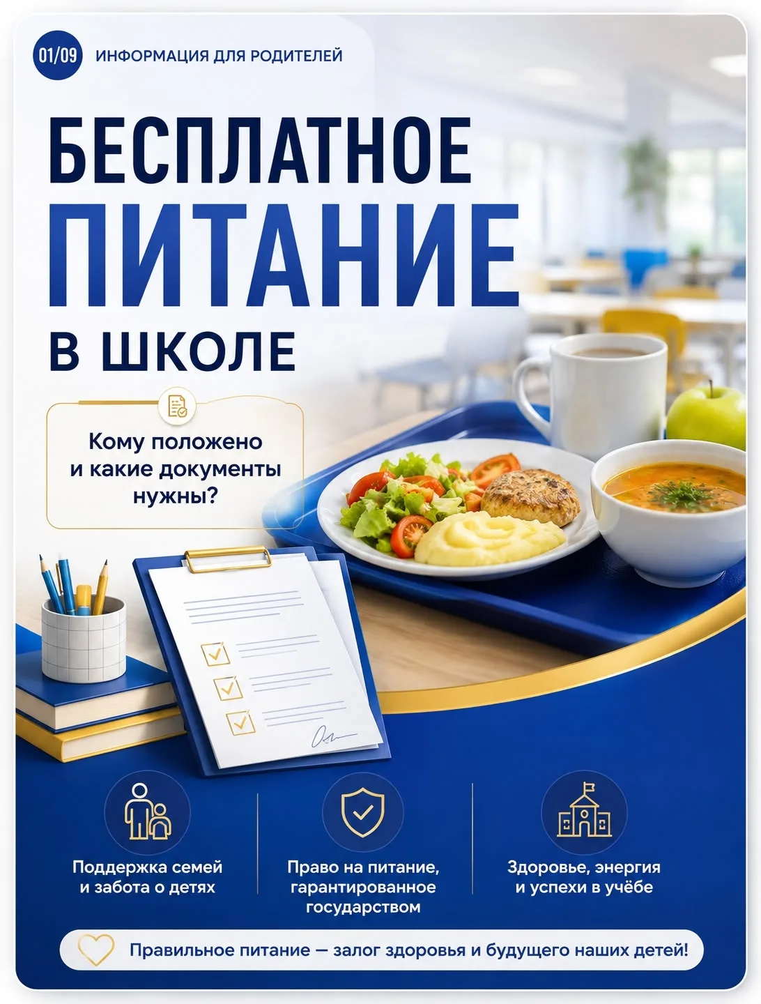🍎 Бесплатное питание в школе