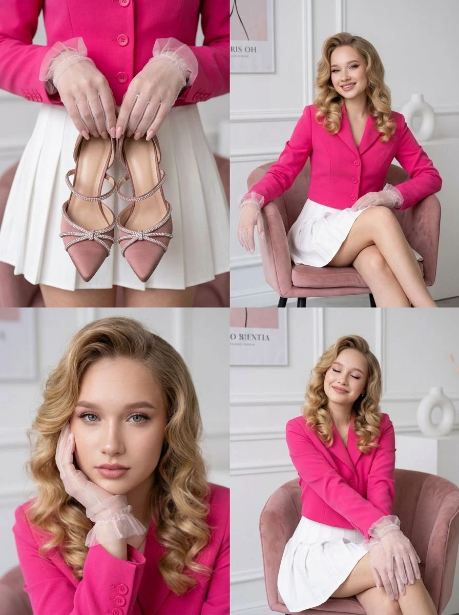 Создано с помощью сервиса Студийный коллаж в розовом

#женщина #студия #гламур #платье