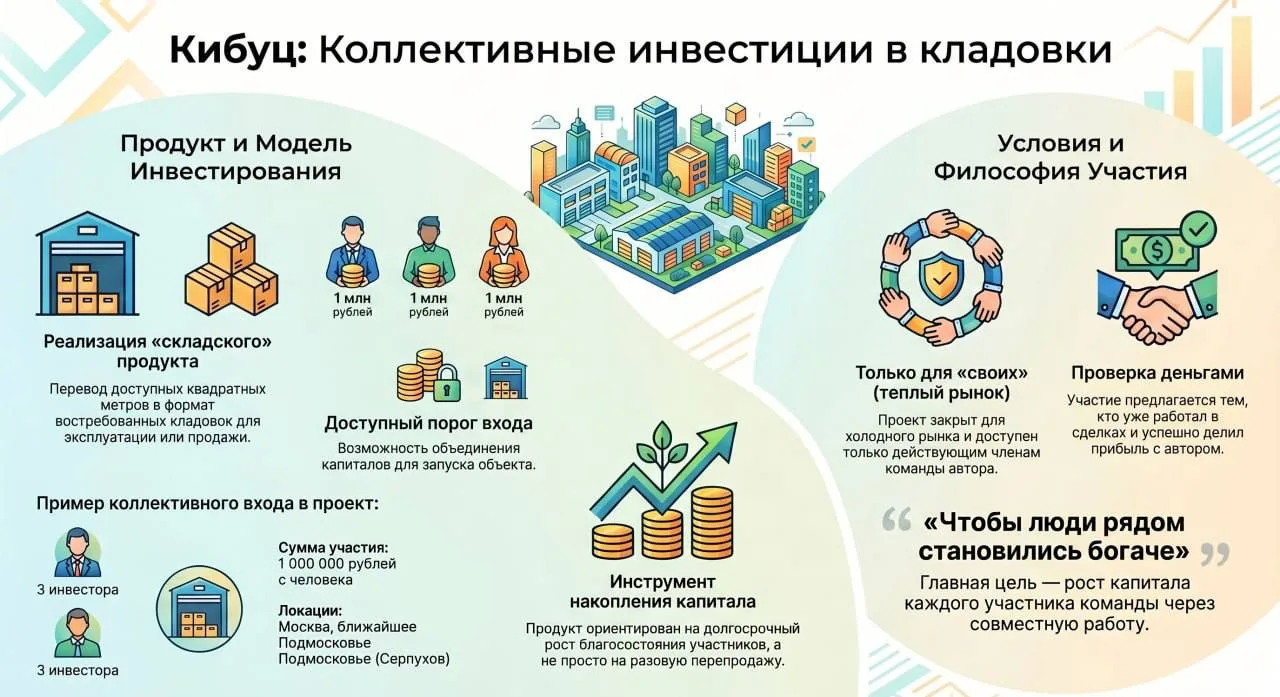 🏗 Кибуц с кладовками: стратегия создания капитала для «своего круга»
