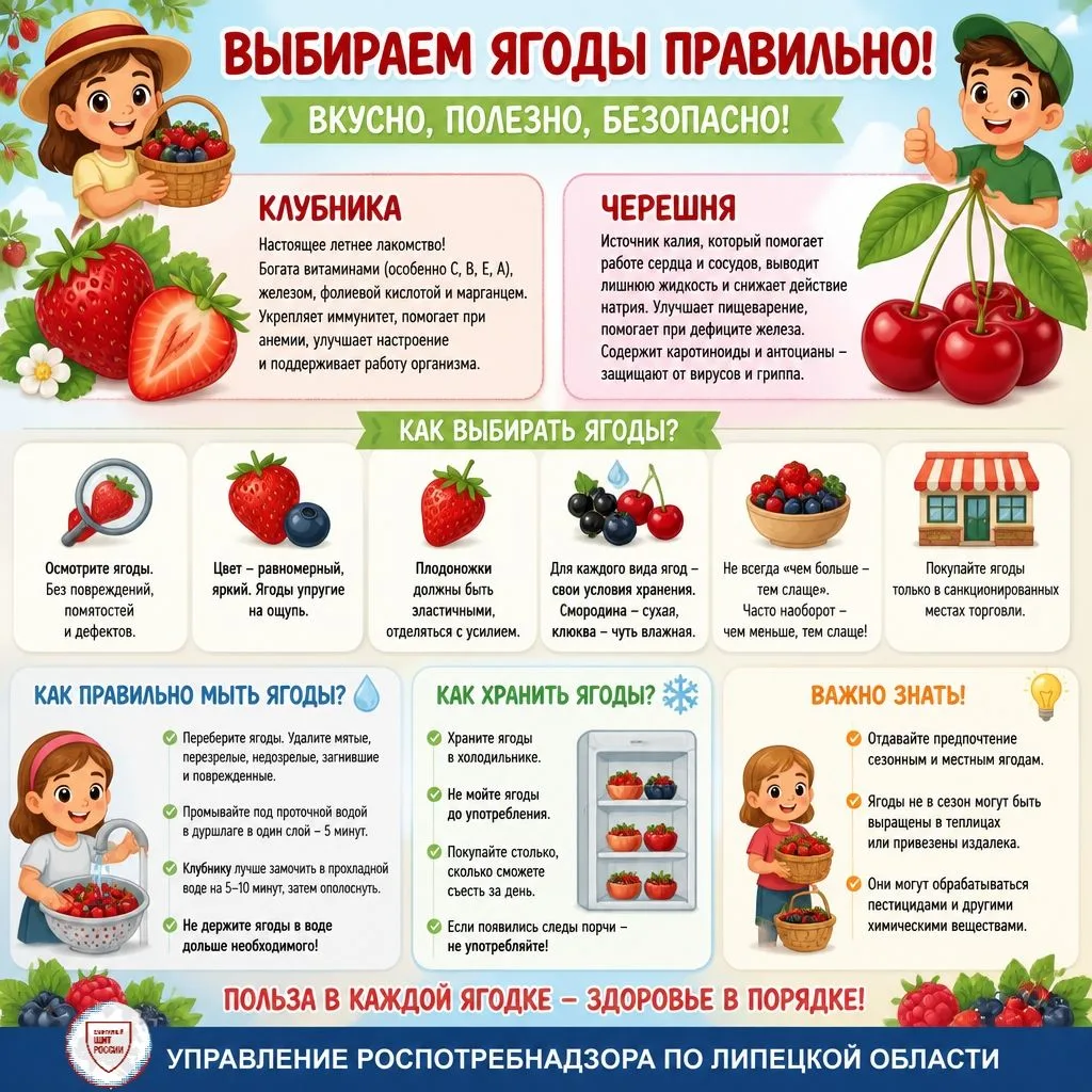 С приходом июня настает пора вкусных летних ягод: спелой клубники и ароматной черешни 🍒🍓

Самое вр
