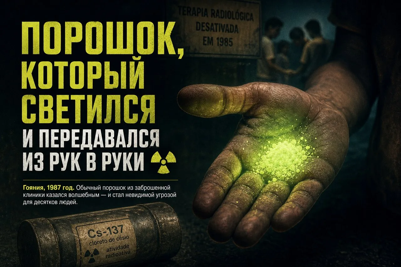 Порошок, который светился и передавался из рук в руки ☢️