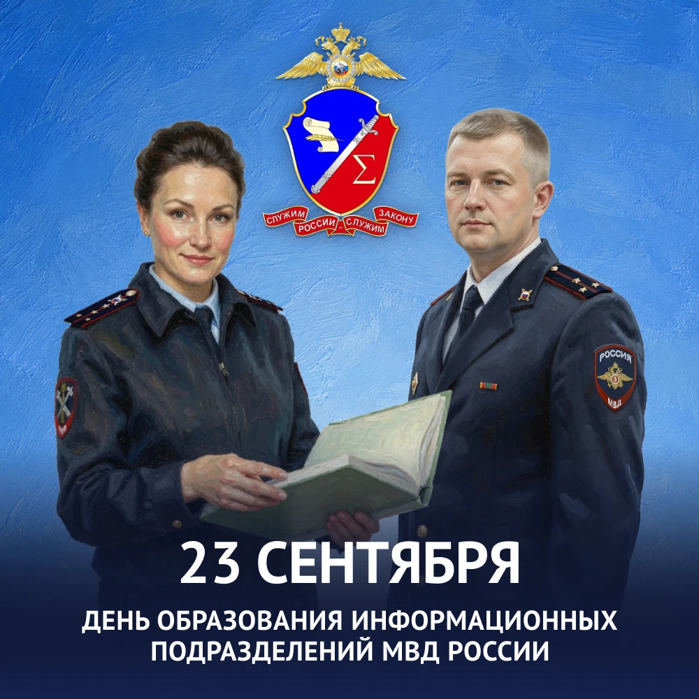 ⭐️ 23 сентября отмечается День информационных подразделений МВД России