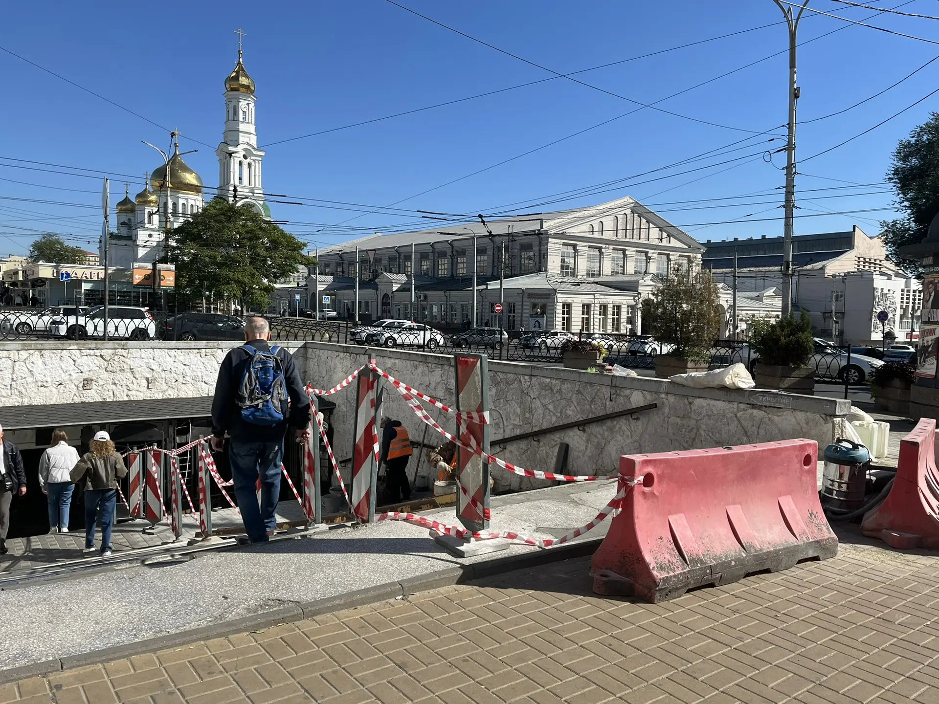 Ремонт начали в подземном переходе около Центрального рынка в Ростове