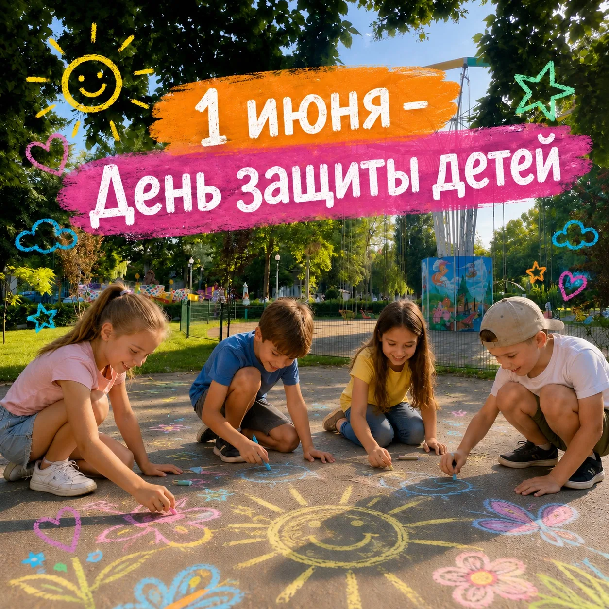 🎉 Сегодня мы отмечаем главный детский праздник — День защиты детей!