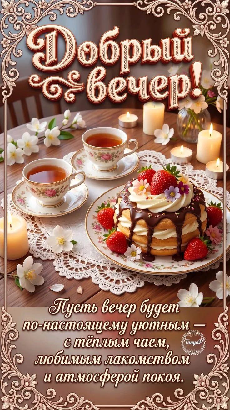 Хорошего вечера! Приятного отдыха! ✨💐