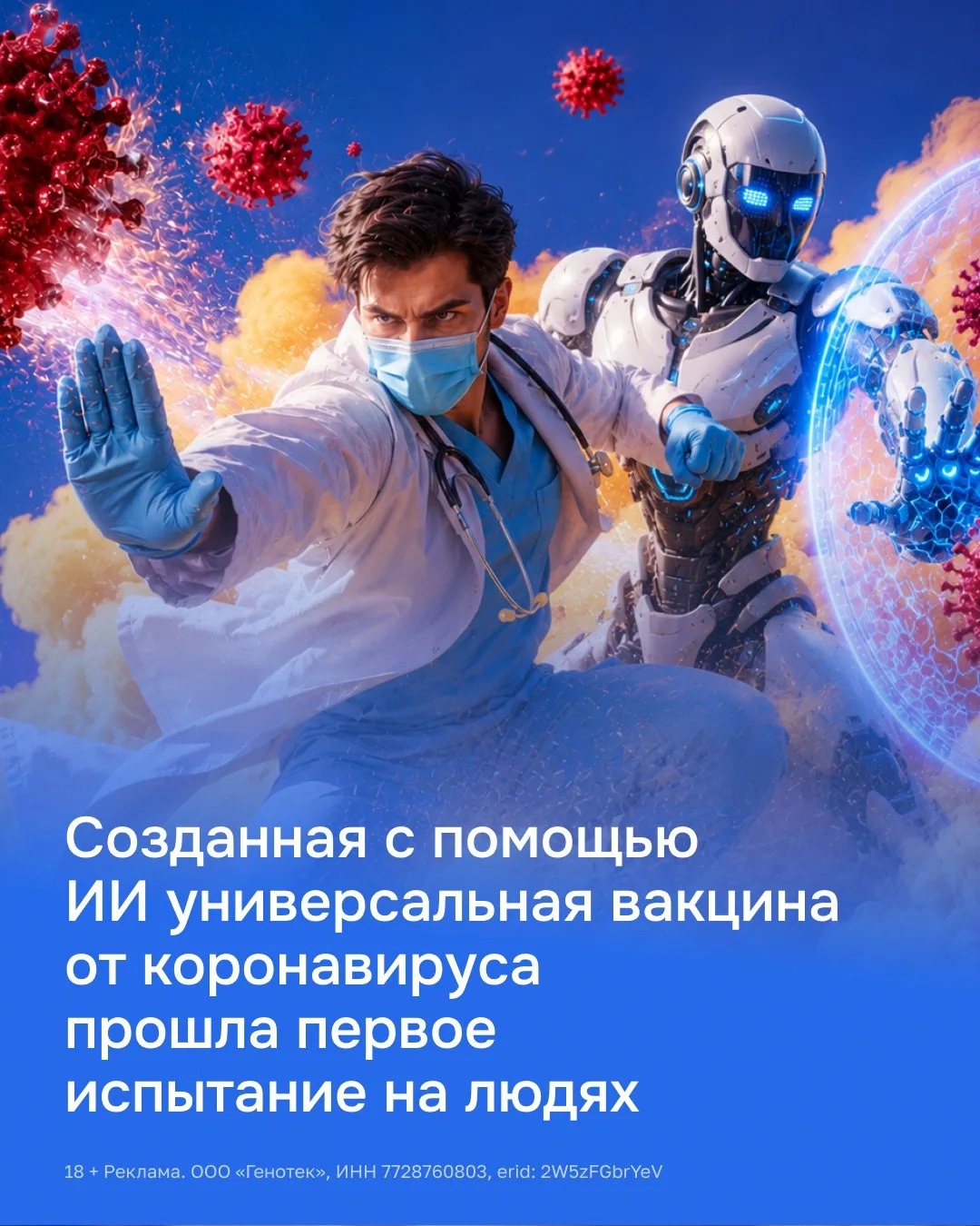Обычно вакцины догоняют вирус: появляется новый вариант, ученые обновляют состав, иммунная система у