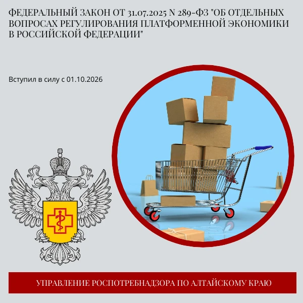 Федеральный закон от 31.07.2025 N 289-ФЗ "Об отдельных вопросах регулирования платформе...