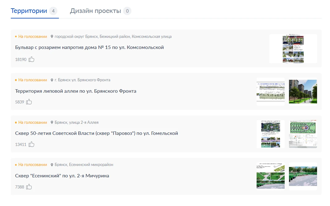 Продолжается Всероссийское голосование по отбору общественных территорий для благоустройства  Жители