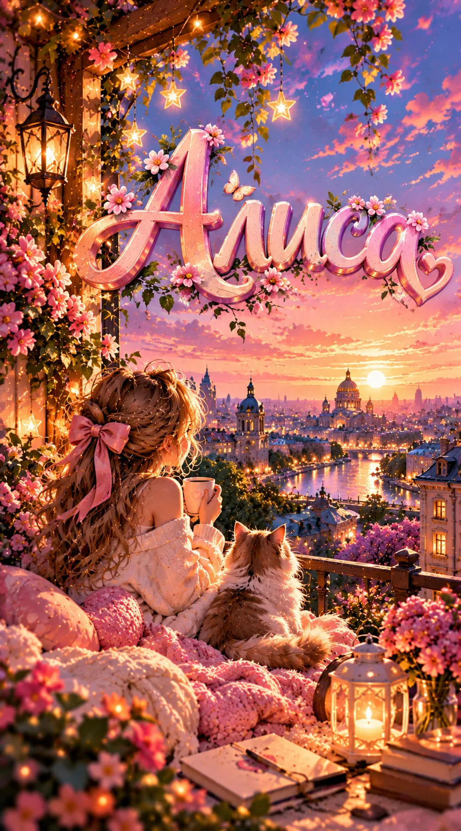 Обои на телефон с именем Алиса.