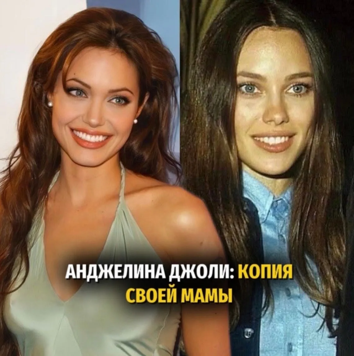 ✨Анджелина Джоли и её мама: одно лицо!