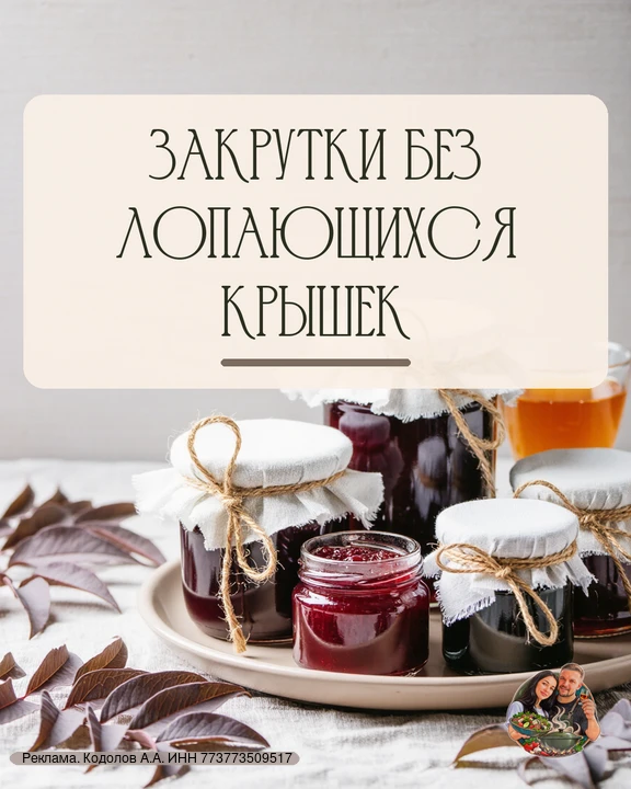 Закрутки без лопающихся крышек и наливка, которую не стыдно подать