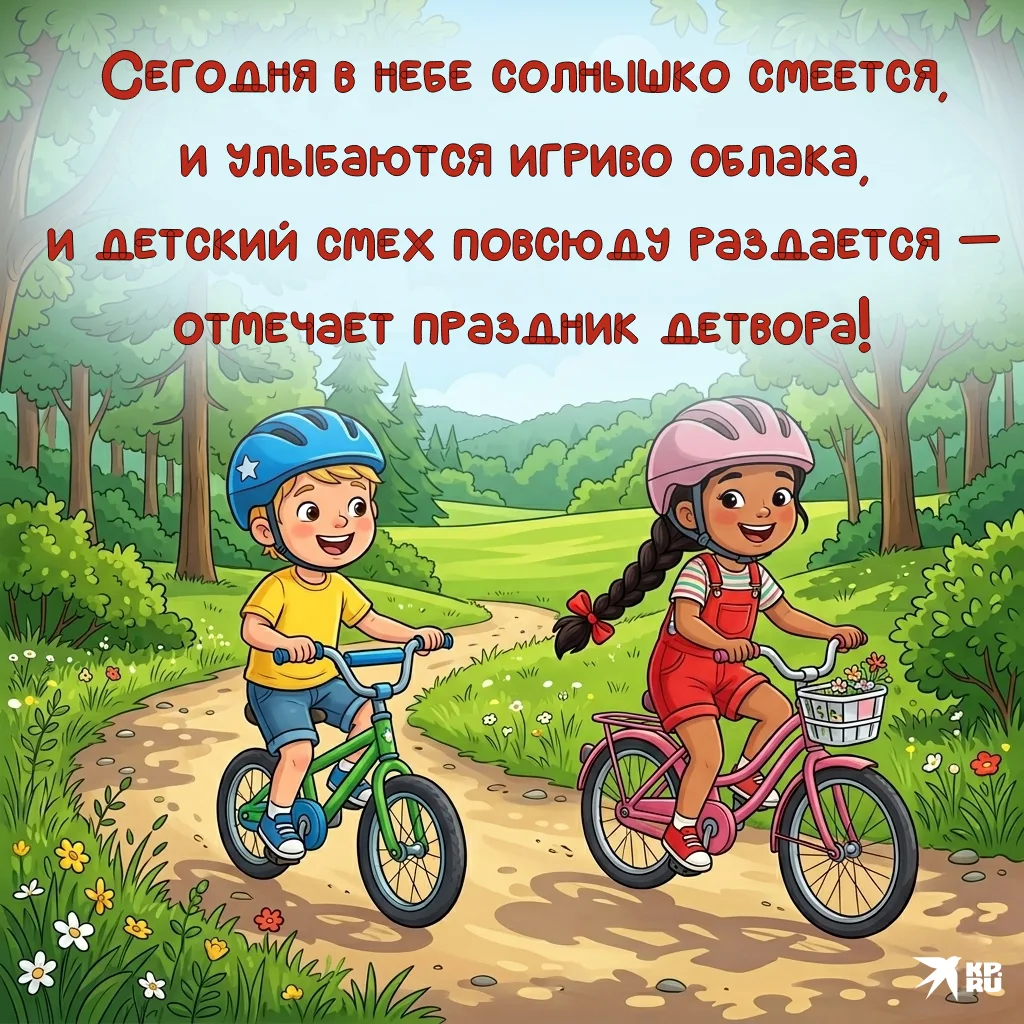 С первым днем лета! С Международным днем защиты детей!