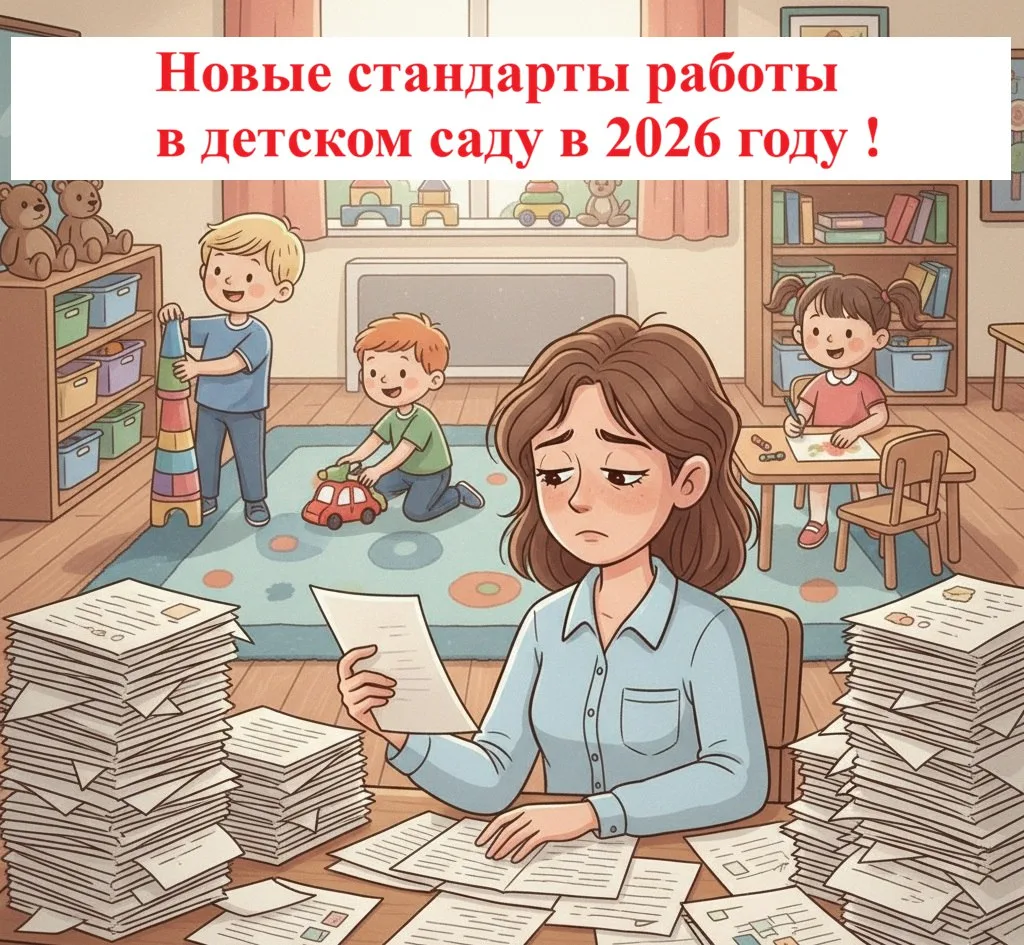 🆕 Минпросвещения хочет изменить стандарт работы детских садов!