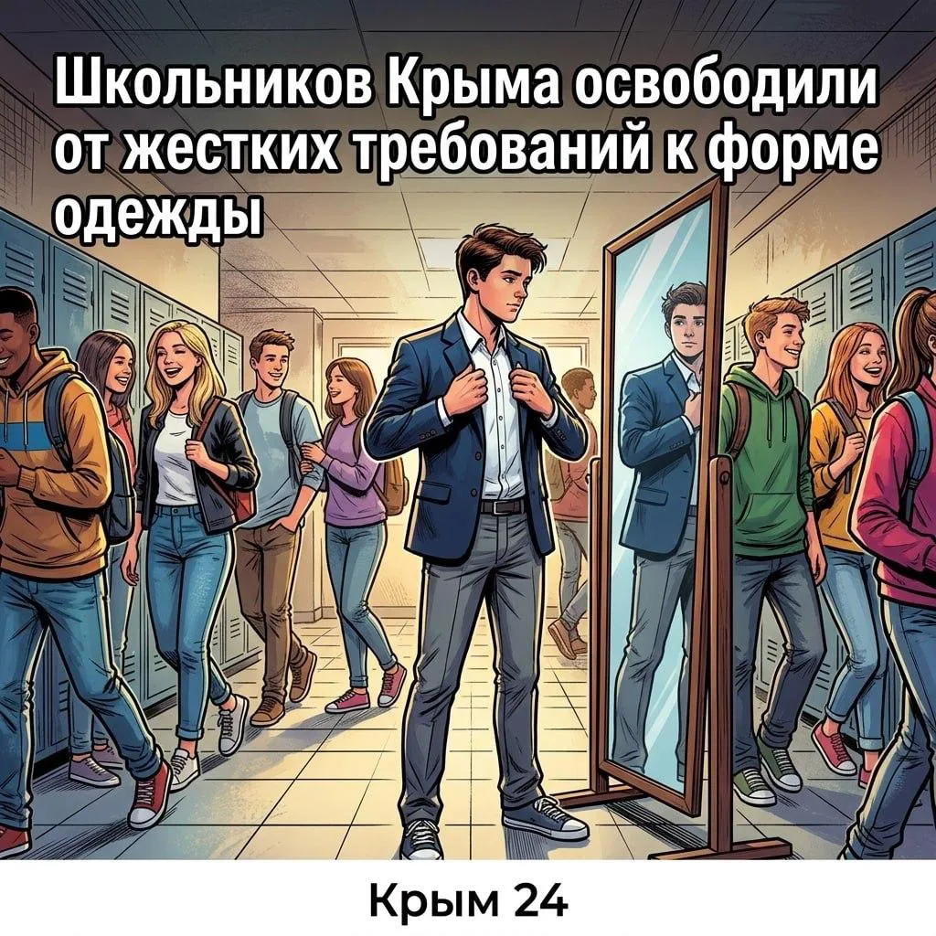 ❗️Школьников Крыма освободили от жестких требований к форме одежды
