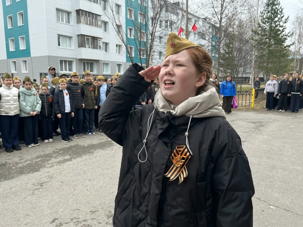 В нашей школе завершился смотр строя и песни, посвященный 81-й годовщине Победы в Великой Отечествен