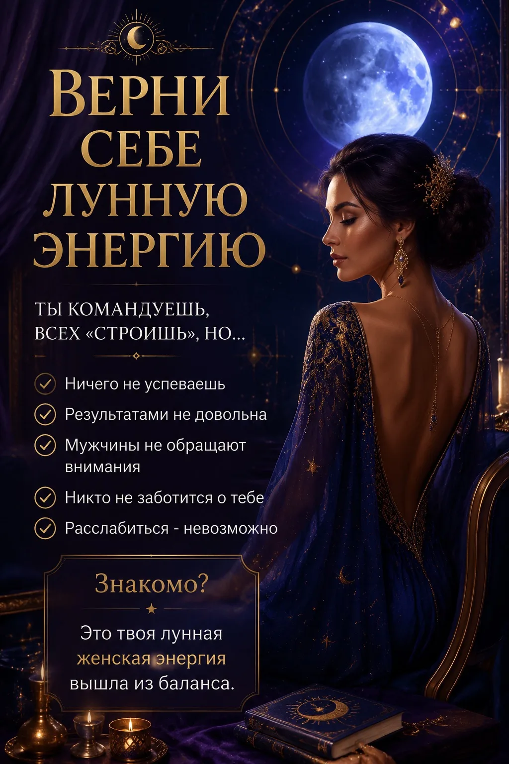 🌙 ТЫ КОМАНДУЕШЬ, ВСЕХ СТРОИШЬ, НО НИЧЕГО НЕ УСПЕВАЕШЬ? ЭТО ТВОЯ ЛУННАЯ ЭНЕРГИЯ ВЫШЛА И...